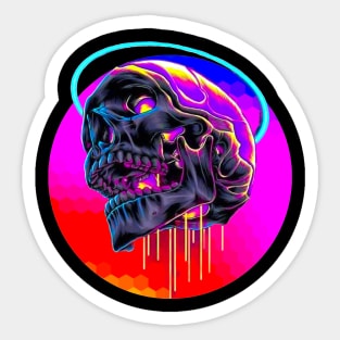 Colorful Skull Sticker